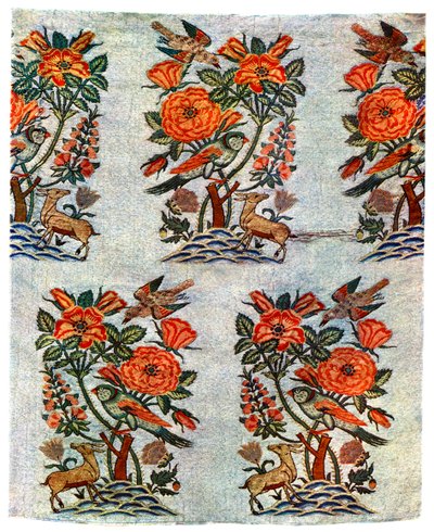 Gull- og sølvbrokade fra Isfahan, Iran, tidlig på 1600-tallet, 1931 av Unbekannt