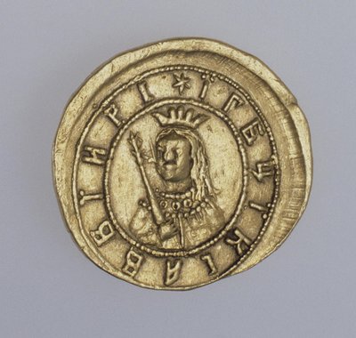 Gullmynt av regenten Sophia Alekseyevna, mellom 1682 og 1687 av Unbekannt