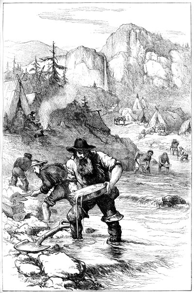 Gullvasking i California, c1840-tallet c1880 av Unbekannt