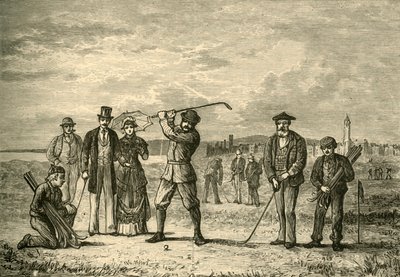Golf on the Links, 1898. av Unbekannt