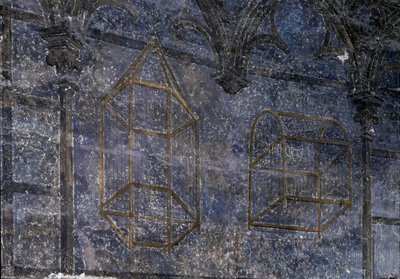 Gotisk kunst: Pavens rom: detaljer om burene - tårnet av engler. 1336-1337, pavepalasset, Avignon av Unbekannt