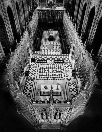Gotisk arkitektur: utsikt over gjerdet til koret til Cathedrale Saint Cecile d'Albi (Tarn). 1282-1480 av Unbekannt