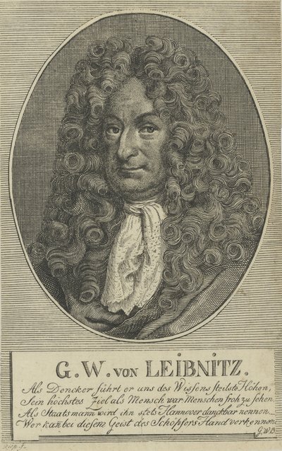 Gottfried Wilhelm Leibniz 1646-1716, ca. 1710 av Unbekannt