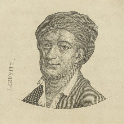 Gottfried Wilhelm Leibniz 1646-1716 , ca. 1790. av Unbekannt