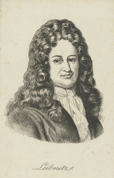 Gottfried Wilhelm Leibniz 1646-1716 , ca. 1800. av Unbekannt