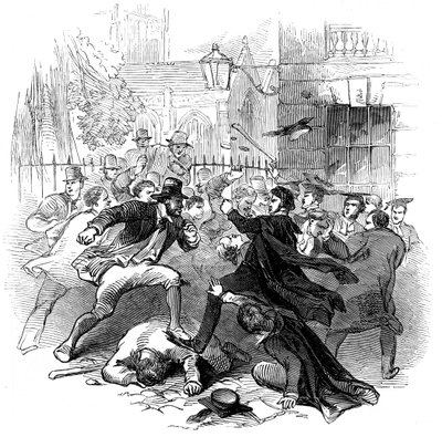 Kjole og byrekke, Oxford, 15. november 1845 av Unbekannt