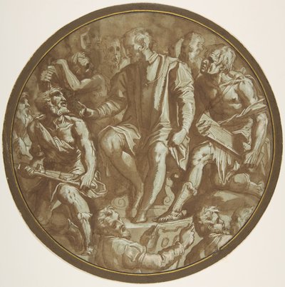 Storhertug Cosimo I av Toscana omgitt av sine kunstnere, ca. 1556-62. av Unbekannt