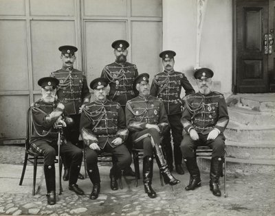Storhertug storhertug Nicholas Nikolaevich den eldste av Russland, prins Vasilchikov og grev Voron av Unbekannt