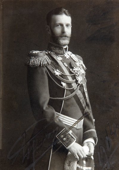 Storhertug Sergei Alexandrovich av Russland, slutten av 1800- eller begynnelsen av 1900-tallet av Unbekannt