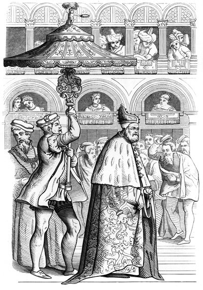 Stor prosesjon av Doge, Venezia, Italia, 1500-tallet 1849 av Unbekannt