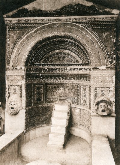 Grande Fontana, Pompeii, Italia, ca 1900-tallet av Unbekannt