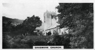 Grasmere Church, Wordsworths gravsted, Cumbria, ca 1920-tallet av Unbekannt