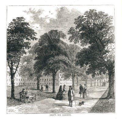 Grays Inn Gardens, 1878 av Unbekannt