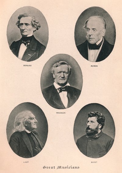 Store musikere - Plate II., 1895 av Unbekannt