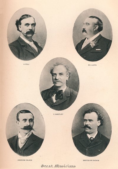 Store musikere - Plate VI., 1895 av Unbekannt