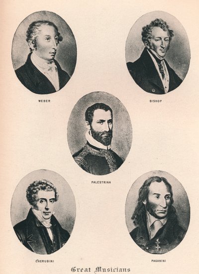 Store musikere - Plate XV., 1895 av Unbekannt