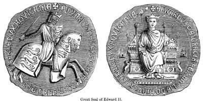 Stort segl av Edward II av Unbekannt