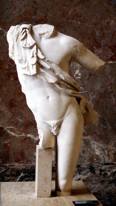 Gresk statue av en mannlig torso, 500-tallet f.Kr av Unbekannt