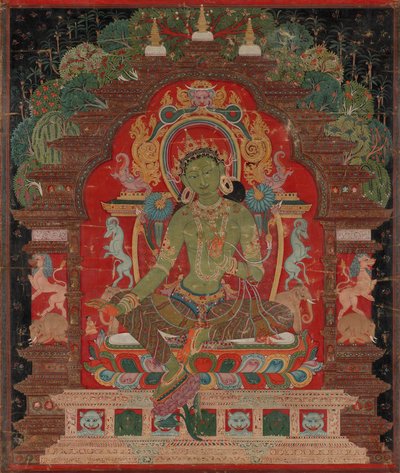 Green Tara, ca. 1260-tallet. av Unbekannt