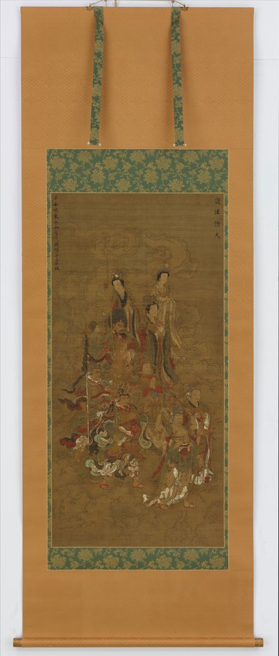 Gruppe av himmelske vesener, Nanbokucho-perioden, 1300-1400-tallet. av Unbekannt