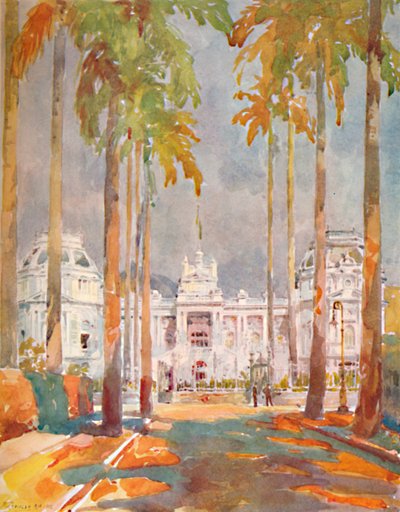 Guanabara-palasset. - Bolig til president marskalk Hermes da Fonseca, 1914 av Unbekannt
