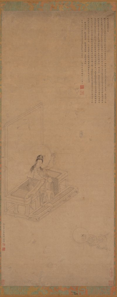 Guanyin og Shancai, 1500-1600-tallet. av Unbekannt