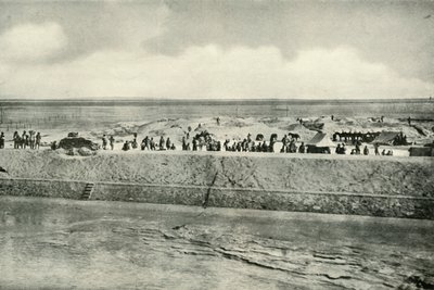 Vokter bredden av Suez-kanalen, 1919. av Unbekannt
