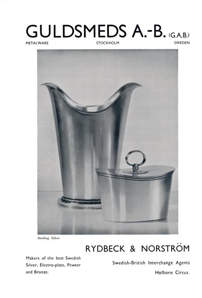 Guldsmeds A.-B. G.A.B. - Sterling sølv - Rydbeck & Norström., 1939 av Unbekannt