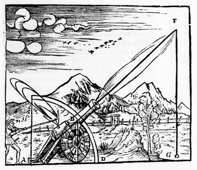Gunner avfyrer en kanon, 1561 av Unbekannt