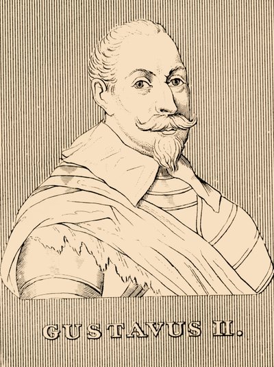 Gustav II, 1594-1632, 1830 av Unbekannt