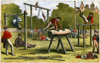 Gymnastikk, 1800-tallet av Unbekannt