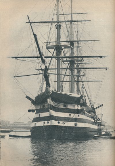 HMS Victory før hun ble flyttet til tørrdokk i 1922, 1936 av Unbekannt