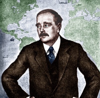 H G Wells - portrett av den engelske forfatteren, journalisten, sosiologen og historikeren, ca. 1933. 21. september 1866 - 13. august 1946. Verdenskrig. av Unbekannt