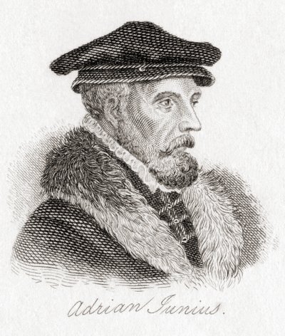 Hadrianus Junius, 15111575, aka Adriaen de Jonghe. av Unbekannt