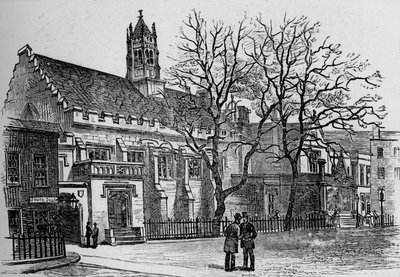 Hall og bibliotek, Grays Inn, 1890 av Unbekannt
