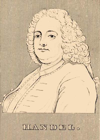Handel, 1685-1759, 1830. av Unbekannt