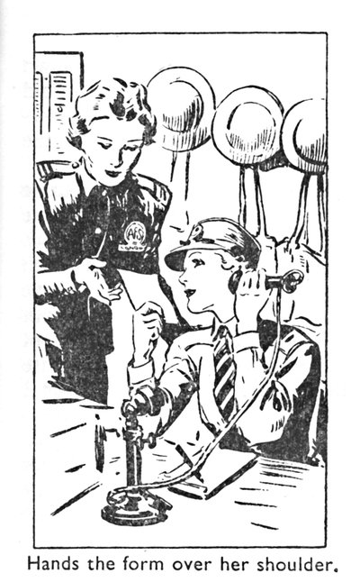 Rekker skjemaet over skulderen hennes, 1940 av Unbekannt