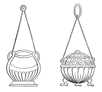 Hengende lamper, 900-tallet, 1870 av Unbekannt