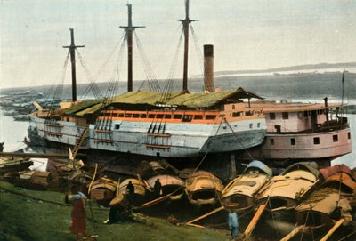 Hanoi. Bords Du Fleuve Rouge, Hanoi. På bredden av den røde elv, 1900. av Unbekannt
