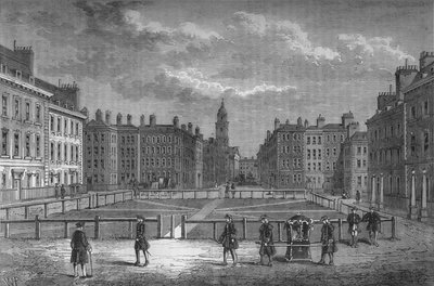Hanover Square, Westminster, London, i 1750, c1800 1878 av Unbekannt