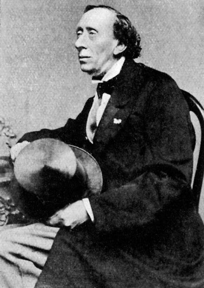 Hans Christian Andersen, dansk forfatter og poet, midten av 1800-tallet av Unbekannt