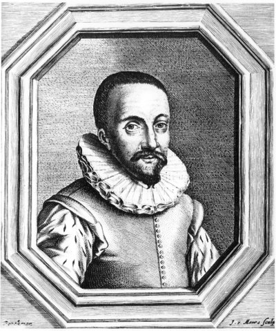 Hans Lippershey, nederlandsk optiker som ble kreditert med oppdagelsen av teleskopet, 1655 av Unbekannt