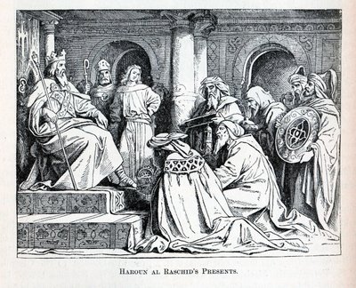 Haroun al Raschids presenterer, 1882 av Unbekannt