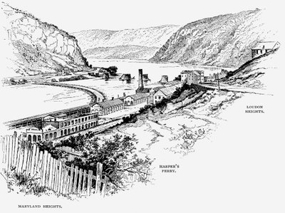 Harpers Ferry, West Virginia, c1870 av Unbekannt