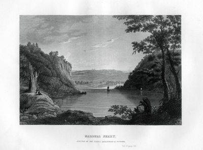Harpers Ferry, krysset mellom elvene Shenandoah og Potomac, West Virginia, USA, 1855 av Unbekannt