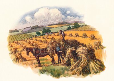 Høsting på Tolpuddle, 1824, 1934 av Unbekannt