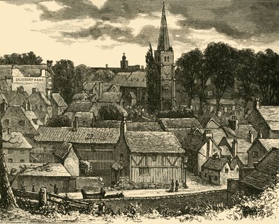 Hatfield fra jernbanestasjonen, 1898. av Unbekannt