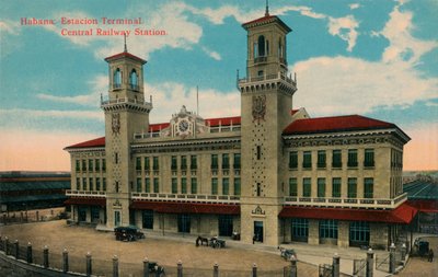 Havana sentralbanestasjon, Cuba, c1912 av Unbekannt