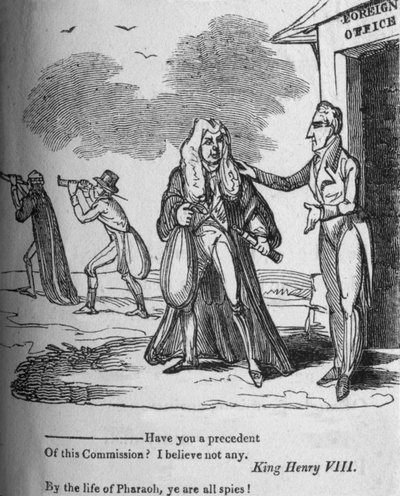 Har du en presedens for denne kommisjonen, tror jeg ikke noen, c1820. av Unbekannt