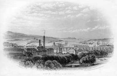Hayle St Ives i det fjerne, c1860 av Unbekannt